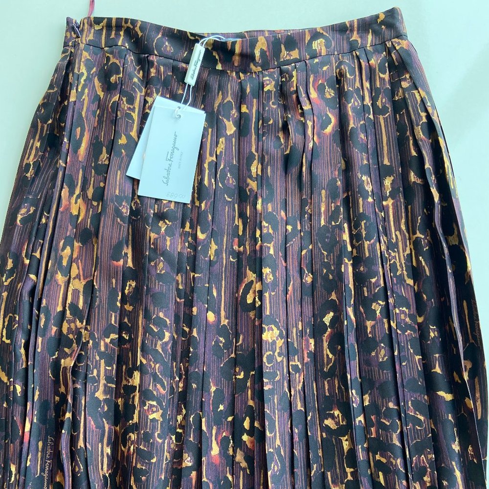 SALVATORE FERRAGAMO FLARED CHECKED SKIRT mu628
